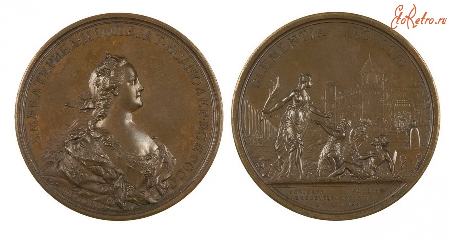 Медали, ордена, значки - Памятная медаль «На освобождение заключенных» (1762 год)