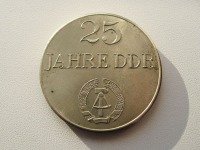 Германия - Памятная медаль 25 лет ГДР.