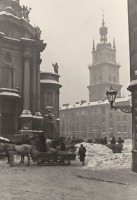 Львов - Львів.  Сучасна Музейна площа, зима 1941 р. Фото С.Шиманського.