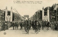 Париж - PARIS D?fil? du 14 Juillet 1919 ( militaires ) Франция,  Иль-де-Франс,  Париж