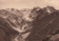 Алма-Ата - Вид на горы и реку Алмаатинку с вершины Мохнатой сопки, 1930-1939