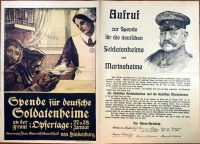 Плакаты - Плакат с Гинденбургом призывающий делать пожертвования. Первая мировая война.