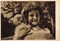 Ретро открытки - Девочка с козленком