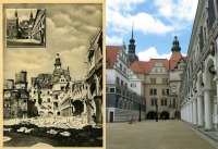 Дрезден - Дрезден до и после бомбардировки 13 февраля 1945г.