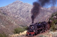 Железная дорога (поезда, паровозы, локомотивы, вагоны) - Поезд в ущелье