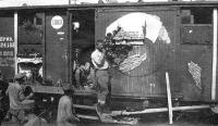 Железная дорога (поезда, паровозы, локомотивы, вагоны) - Вагон эшелона чехословацкого легиона