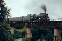 Железная дорога (поезда, паровозы, локомотивы, вагоны) - Паровоз Л-4375 с поездом 