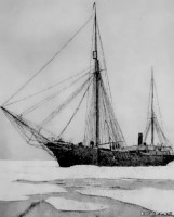 Корабли - шхуна «Святой мученик Фока» во льдах