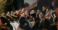 Картины - Музей Франса Хальса в Гарлеме.  Банкет офицеров роты св. Георгия,  1616