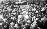 Омск - Митинг жителей Омска в связи с вероломным нападением немецко-фашистских захватчиков на Советский Союз