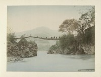 Япония - Мост между островами рядом с Фуджи, 1890-1899