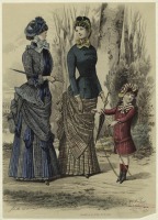 Ретро мода - Детский костюм . Франция, 1880-1889. Одежда для прогулок