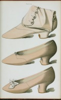 Ретро мода - Женские сапожки и туфли  невесты цвета гелиотропа