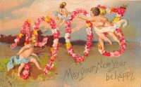 Ретро открытки - С Новым  1908 Годом