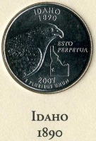 Старинные деньги (бумажные, монеты) - Айдахо.