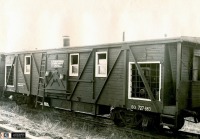 Железная дорога (поезда, паровозы, локомотивы, вагоны) - Вагон-кузница ПДМС-2 приписки ст.Курган на Кустанайской линии