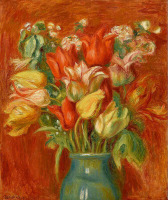 Картины - Букет тюльпанов в вазе