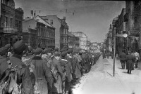 Черняховск - Колонна немецких пленных на улицах Инстербурга