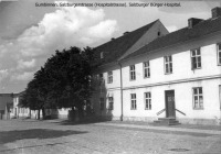 Гусев - Gumbinnen. Salzburgerstrasse (Hospitalstrasse). Salzburger Burger-Hospital. Больница при Зальбургской кирхе.