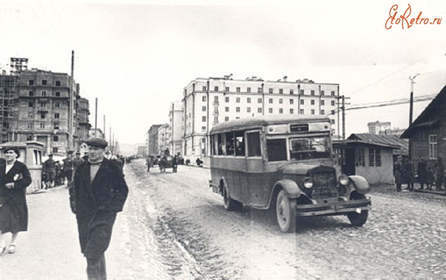 Мурманск - Проспект Сталина. 1940 г. До войны оставалось меньше года.