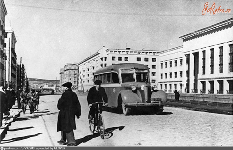 Мурманск - Проспект Сталина. ЗиС-16. 1940, Россия, Мурманская область, Мурманск