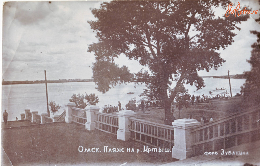 Омск - Пляж на реке Иртыш.