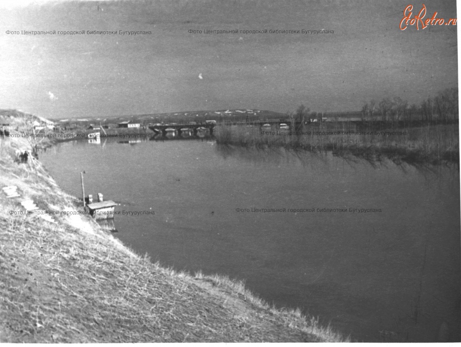 Бугуруслан - Разлив реки Кинель 1956 год