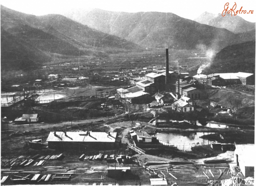 Дальнегорск - Обогатительная фабрика в центре пос. Тетюхе (Дальнегорске), 1926 год