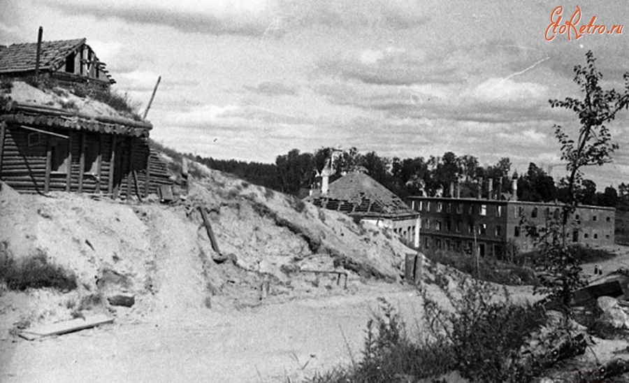 Псковская область - Пушкинские Горы после оккупации. 1944 год