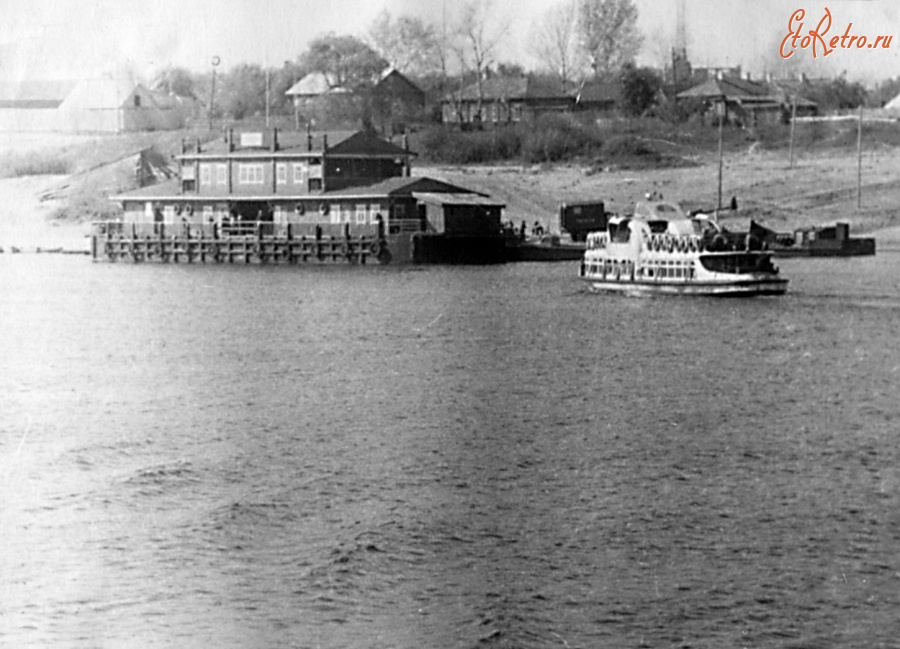 Спасск-Рязанский - Вид на пристань с Оки.