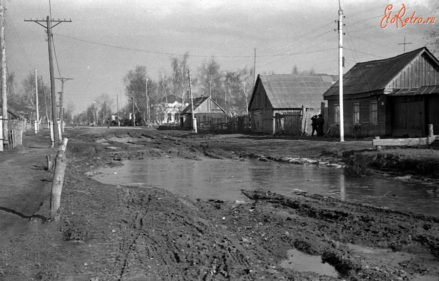 Спасск-Рязанский - Село Ижевское. Средняя улица. Весенняя распутица.