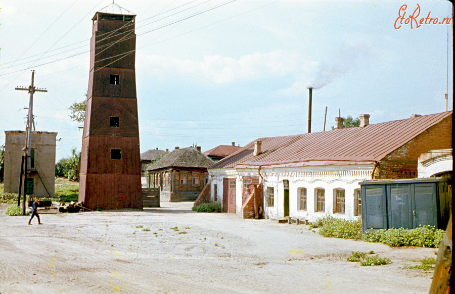 Спас-Клепики - Пожарная каланча и двор пожарной части.