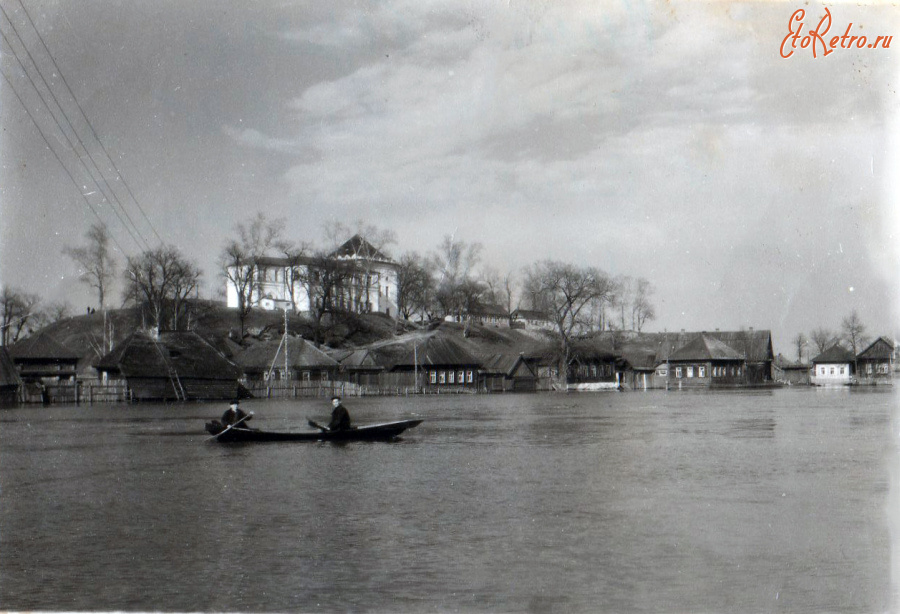 Кадом - Заречье. Озеро Спасское, половодье.