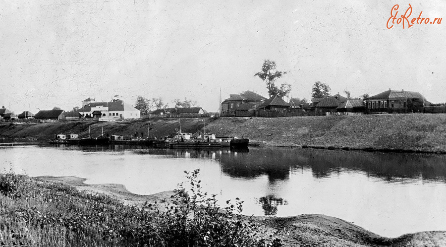 Кадом - Река Мокша. Пристань. Общественные бани.