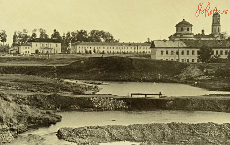 Старожилово - Вид с реки на село Истье. Старожиловский район.