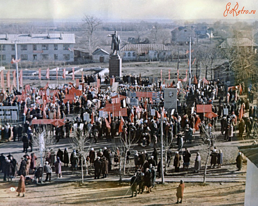Старожилово - Празднование 50-летия Советской власти.