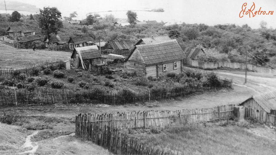 Елатьма - Елатьма. Вид с холма. 50-е – 60-е годы.