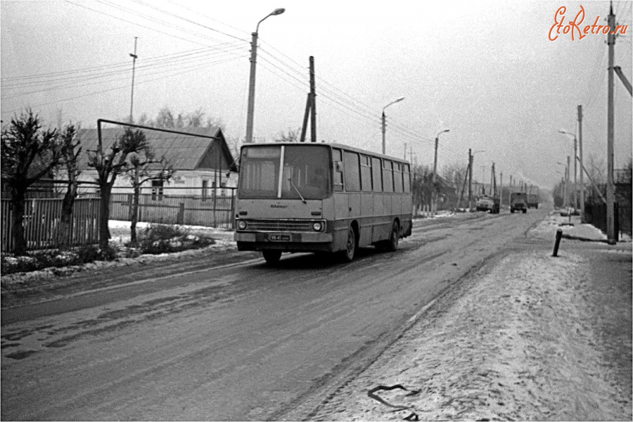 Тольятти - Улица Жданова. Автобус Ikarus-260.