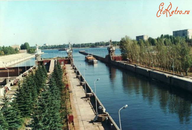 Саратовская область - Шлюз,вид с моста