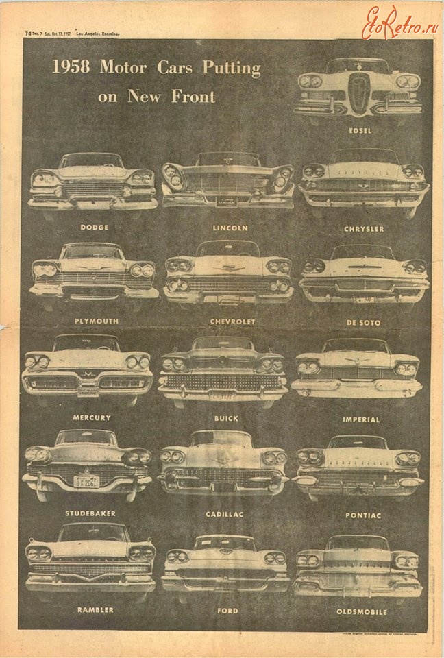 Ретро автомобили - Незабываемый 1958-й...