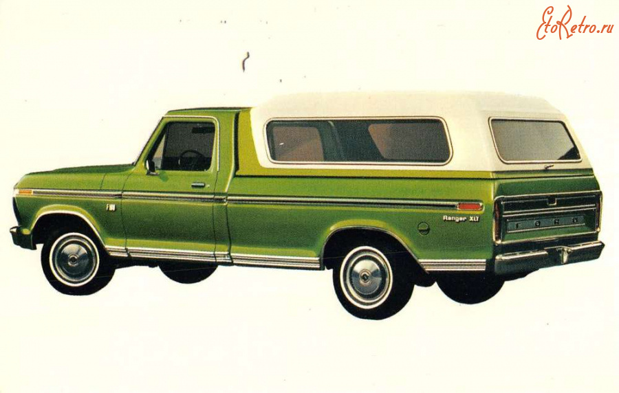 Ретро автомобили - Форд Пикап Седан Рейнджер XLT 1974 года