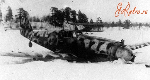 Россия - Сбитый немецкий истребитель Ме-109G-2