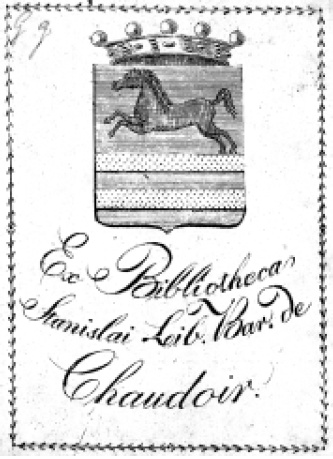 Житомир - “Ex Bibliotheca Stanislai Lеib. Bar. De Chaudoir”.