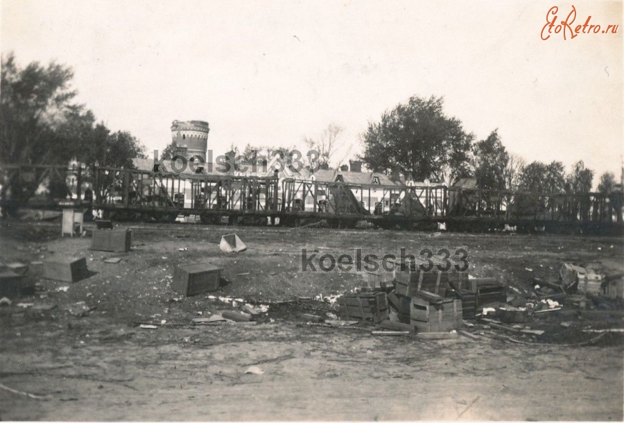 Ельня - Железнодорожная станция Ельня во время оккупации 1941-1943 гг