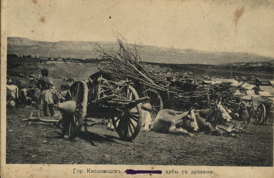 Кисловодск - Карачаевские арбы с дровами