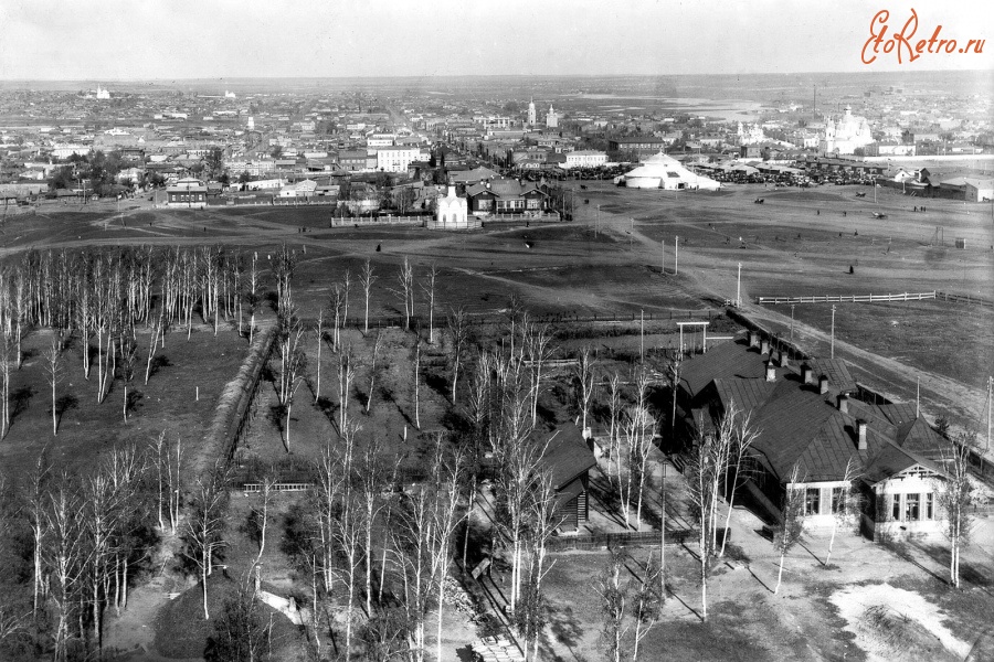 Челябинск - Панорама Челябинска. 1918 год