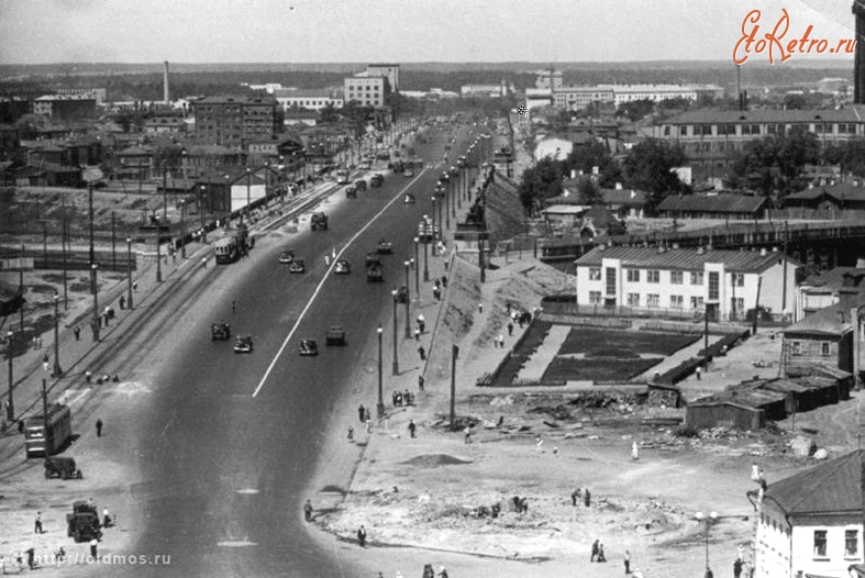Москва - Так выглядел Крестовский мост в 1940-е годы