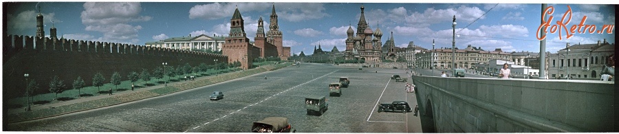 Москва - Московские цветные панорамы 1951 года
