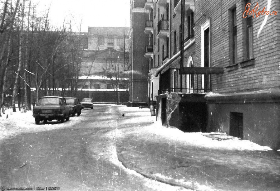 Москва - Войковская. Вид на Академию МВД 1988, Россия, Москва, САО, Войковский район