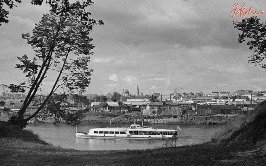 Москва - Вид на Лужники от Ленинских гор. 1939 год.